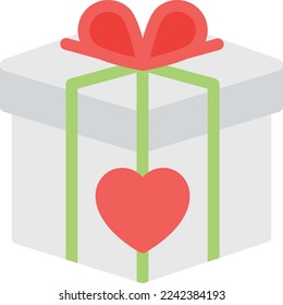 giftbox Vector illustration on a transparent background. Premium quality symmbols. Line Color vector icons for concept and graphic design.