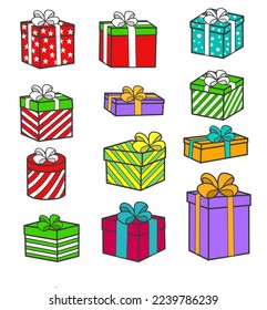 Gift,Illustration of gift image for magazine,book,poster.A simple flat vector design
