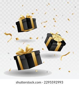 Gifts box vector asset resource transparent no background