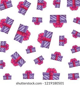 gifts boxes presents pattern