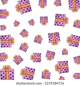 gifts boxes presents pattern