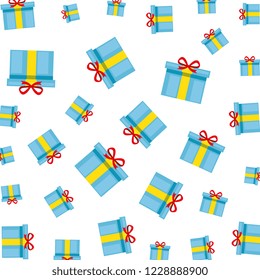 gifts boxes presents pattern