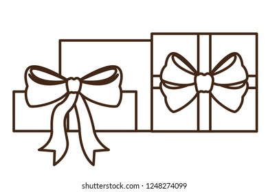 gifts boxs isolated icon