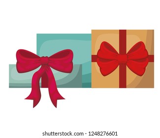 gifts boxs isolated icon