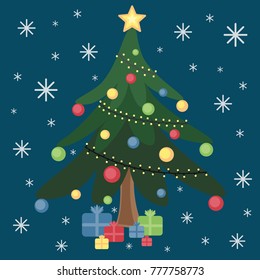 Gifts for a Christmas tree