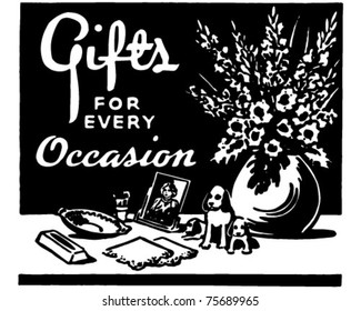 Gifts For Every Occasion - Retro Ad Art Banner