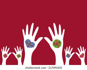 gifts with hands
