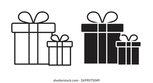 Gifts icon simple flat trend modern graphic design abstract logotype
