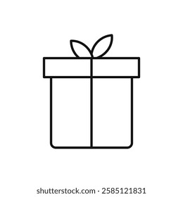 Gifts icon. simple thin line vector icon