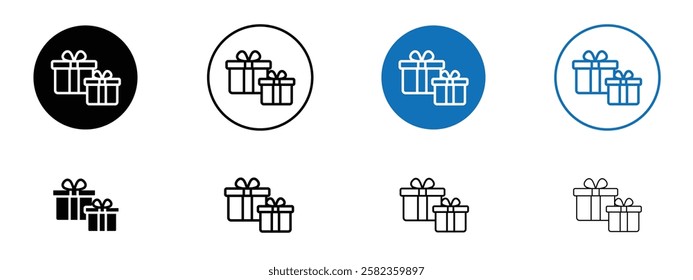 Gifts icons pack vectors for app and web ui designs