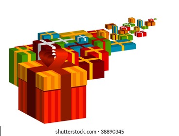 Gifts as infinity color line.