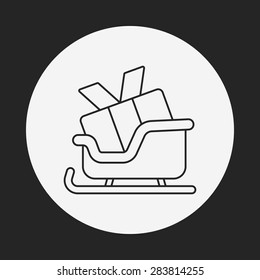 gifts line icon