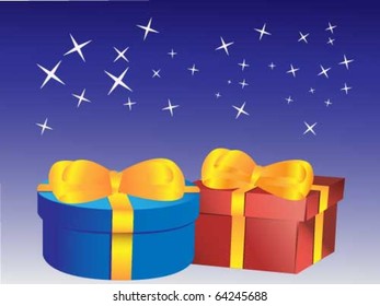 Gifts at night under the stars