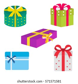 gifts on a white background