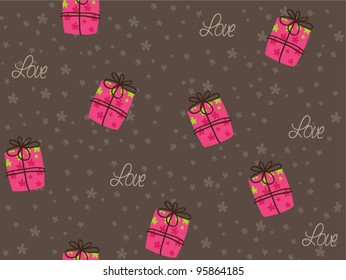 Gifts pattern / background
