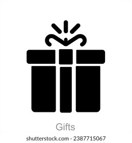 Gifts and presents icon concept