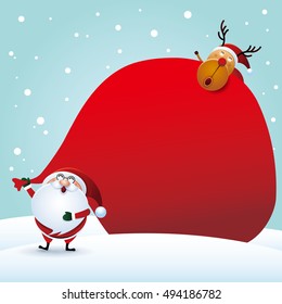 Gifts and Santa Claus sack