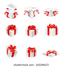 Gifts set. Vector