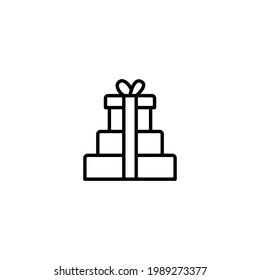 Gira ilustración vectorial de icono de línea delgada simple