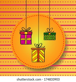 Gifts vector background