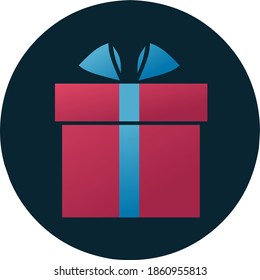 gifts, vector illustration of red gift boxes, flat design with gradient color, birthday gifts, Christmas, holidays