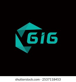 GIG creative minimalist letter logo. GIG unique vector initials alphabet letter logo design
