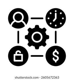 Gig Economy Icon Element for Design