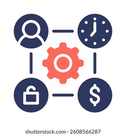 Gig Economy Icon Element for Design