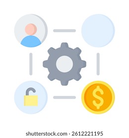 Gig Economy Icon Element for Design