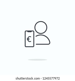 
Gig Economy icon euro svg