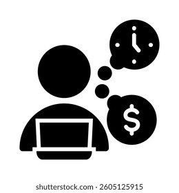 Gig Work Icon Element for Design