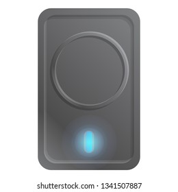 Gigabyte hard drive icon. Cartoon of gigabyte hard drive vector icon for web design isolated on white background