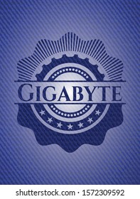 Gigabyte Jean Background. Vector Illustration. Detailed.