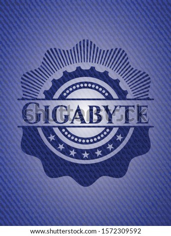 Gigabyte jean background. Vector Illustration. Detailed.