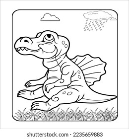 Giganotosaurus Coloring Page for Kids
