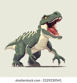 Giganotosaurus vector flat minimalistic isolated