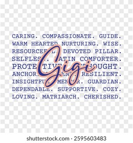 Gigi Words typography vintage new graphic design