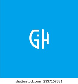 GiH logo creative identity design minimalistic elegant icon vector template