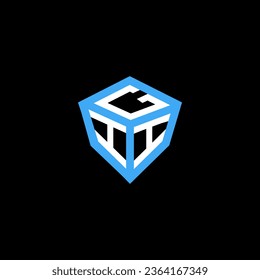 Diseño vectorial del logotipo de letras GII, logotipo GII sencillo y moderno. Diseño de alfabetos lujosos GII  
