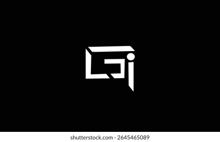 GI, IG, G, I abstracto, letras, logotipo, monograma, estilo, símbolos, ambiciones, iconos, 
