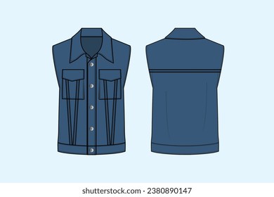 A gilet or body warmer is a sleeveless jacket resembling a waistcoat or blouse. It may be waist- to knee-length and is typically straight-sided rather.