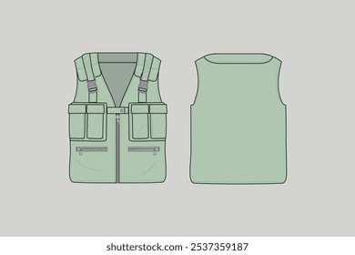 A gilet or body warmer is a sleeveless jacket resembling a waistcoat or blouse. It may be waist- to knee-length and is typically straight-sided rather than.