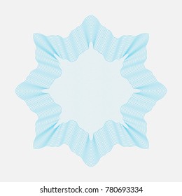 Gilyoshirovanny element. Vintage frame. Wall-paper for the press. A vector illustration for documents.
