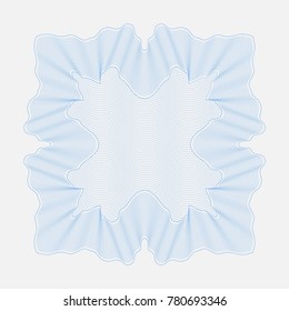 Gilyoshirovanny element. Vintage frame. Wall-paper for the press. A vector illustration for documents.