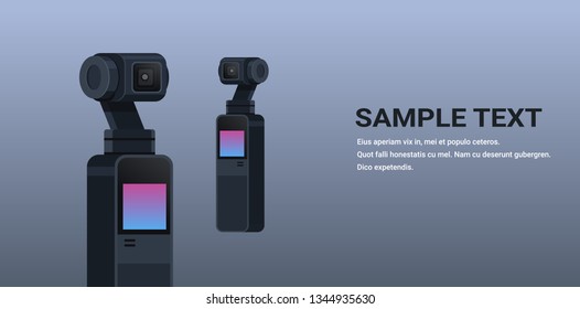 gimbal camera take a photo movie or video equipment  