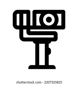 gimbal icon, outline style, editable vector