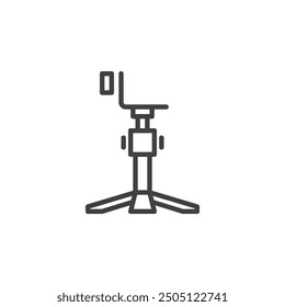 Gimbal Stabilizer line icon. linear style sign for mobile concept and web design. Handheld gimbal stabilizer outline vector icon. Symbol, logo illustration. Vector graphics