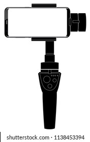 gimbal stabilizer for smartphone camera vector eps 10