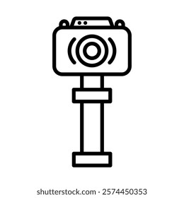 Gimbal Vector Line Icon Design