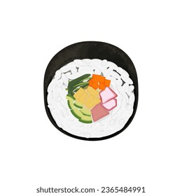 Gimbap Kimbap Vector Illustration Logo